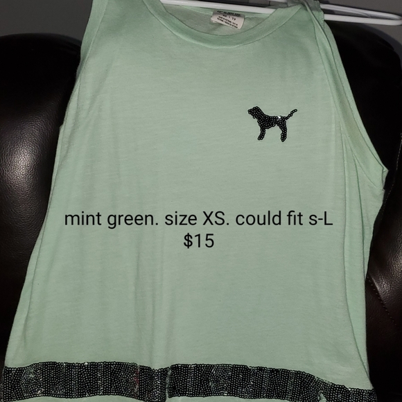 Sequin pink tank top - Picture 1 of 3